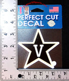 Vanderbilt Commodores Small Decal - Star Logo