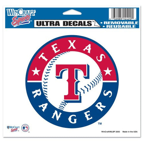 Texas Rangers 5"x6" Decal