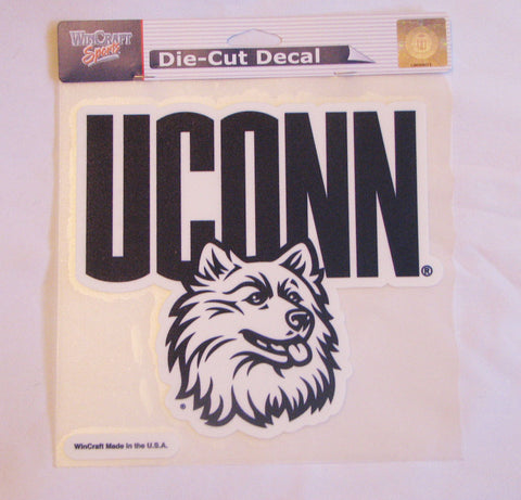 UConn Huskies 8"x8" Color Decal