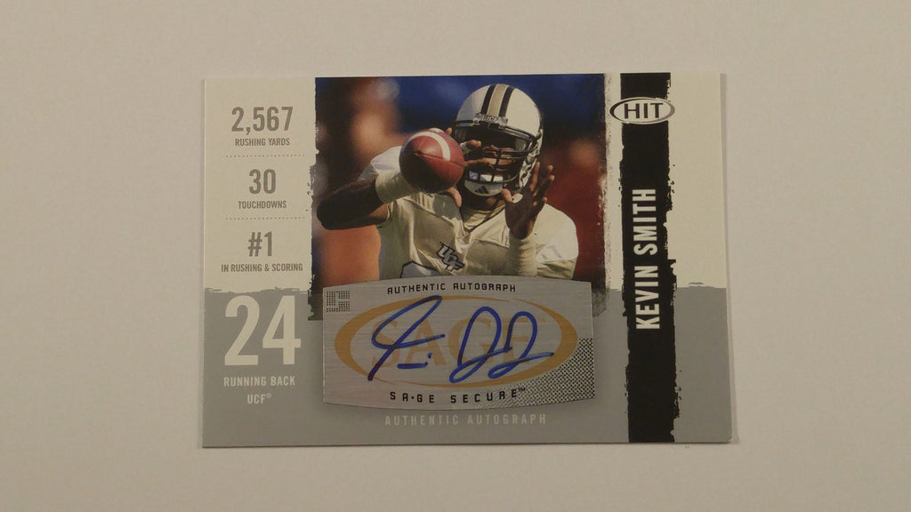Kevin Smith Central Florida Golden Knights 2008 Sage Hit Autograph #A76