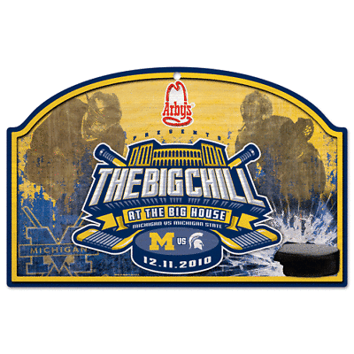 Michigan Wolverines "The Big Chill" 11"x17" Wood Sign