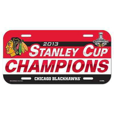 Chicago Blackhawks 2013 Stanley Cup Champions License Plate