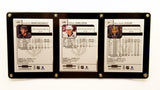 Vegas Golden Knights Fleury, Karlsson, & Marchessault Card Set In 3 Card Holder