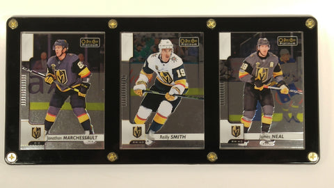 Vegas Golden Knights Marchessault, Smith, & Neal Cards In 3 Card Holder