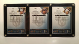 Vegas Golden Knights Karlsson, Engelland, & Smith Cards In 3 Card Holder