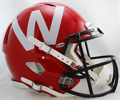 Wisconsin Badgers Riddell Authentic Speed Helmet - Red