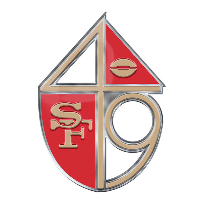 San Francisco 49ers Die Cut Color Auto Emblem - Throwback Logo