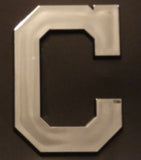 Cleveland Indians C Logo Die Cut Silver Auto Emblem 2