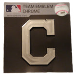 Cleveland Indians C Logo Die Cut Silver Auto Emblem 3