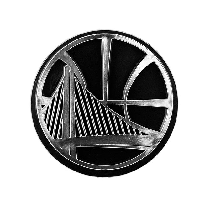 Golden State Warriors Die Cut Silver Auto Emblem