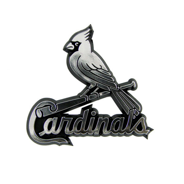 St. Louis Cardinals Die Cut Silver Auto Emblem