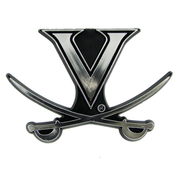 Virginia Cavaliers Die Cut Silver Auto Emblem
