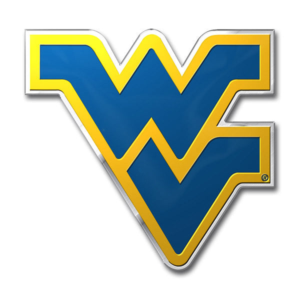 West Virginia Mountaineers Die Cut Color Auto Emblem