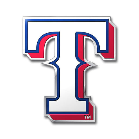 Texas Rangers Die Cut Color Auto Emblem