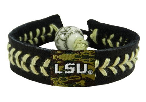 LSU Tigers Camouflage Baseball Bracelet