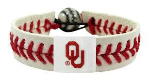 Oklahoma Sooners Baseball Bracelet