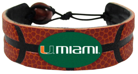 Miami Hurricanes Basketball Bracelet