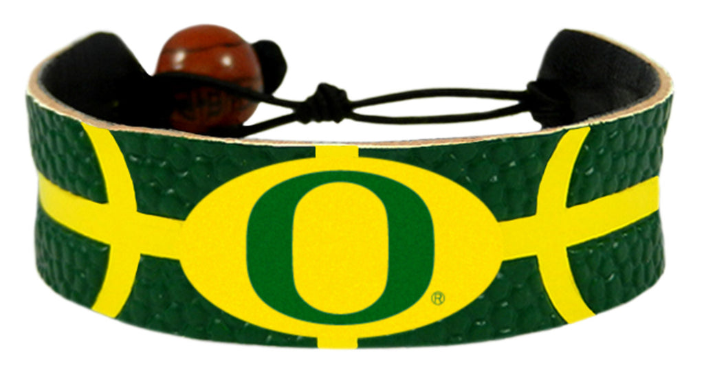 Oregon Ducks Team Color Basketball Bracelet