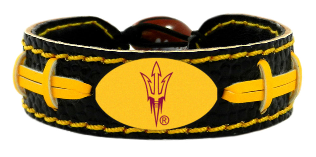 Arizona State Sun Devils Team Color Football Bracelet