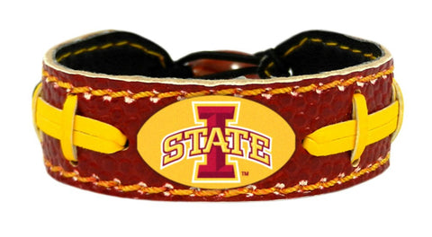 Iowa State Cyclones Team Color Football Bracelet