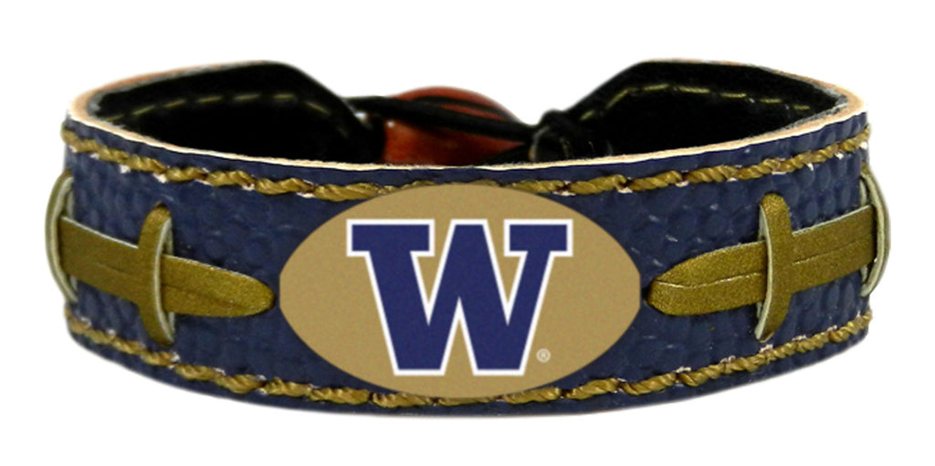 Washington Huskies Team Color Football Bracelet