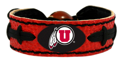 Utah Utes Team Color Football Bracelet