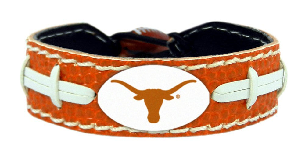 Texas Longhorns Team Color Football Bracelet