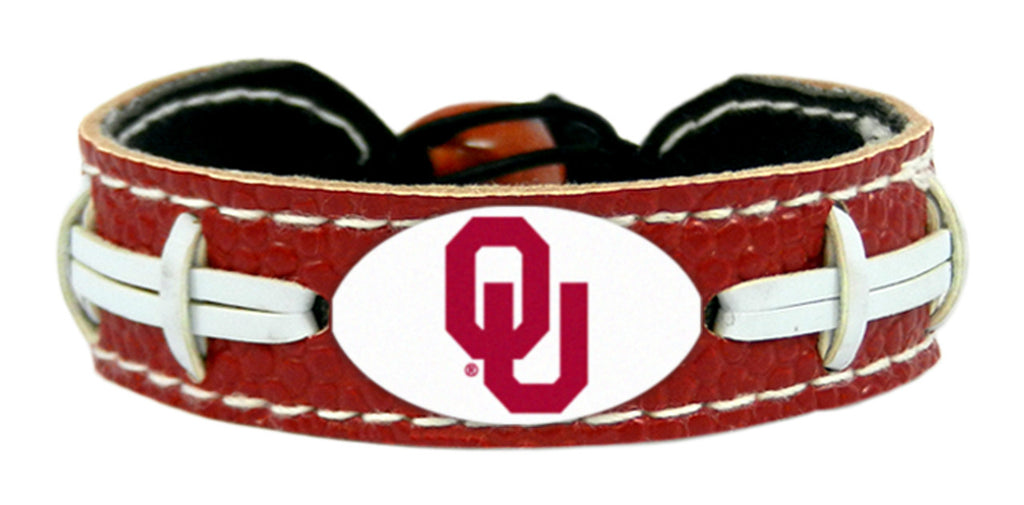 Oklahoma Sooners Team Color Football Bracelet
