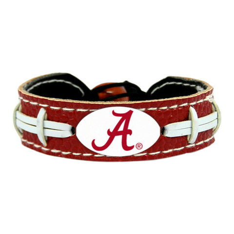 Alabama Crimson Tide Team Color Football Bracelet