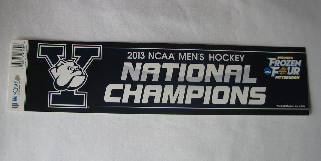Yale Bulldogs 2013 National Champions Bumper Sticker