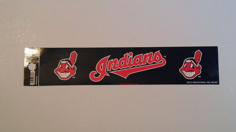 Cleveland Indians 2"x9" Chief Wahoo Bumper Sticker