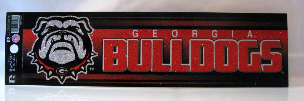 Georgia Bulldogs Bumper Sticker - Glitter