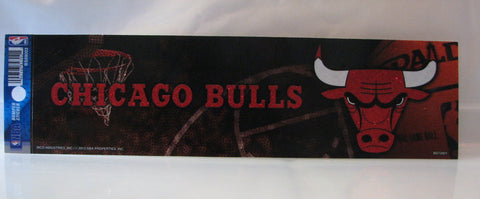 Chicago Bulls Bumper Sticker - Glitter
