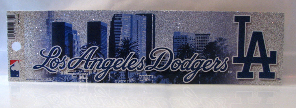 Los Angeles Dodgers Bumper Sticker - Glitter