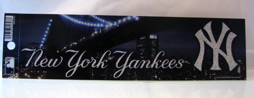New York Yankees Bumper Sticker - Glitter