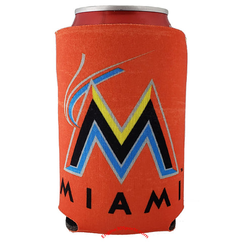 Miami Marlins Vintage Design 2 Sided Can Holder