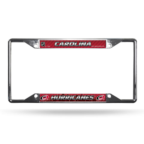 Carolina Hurricanes 6"x12" EZ View Chrome License Plate Frame