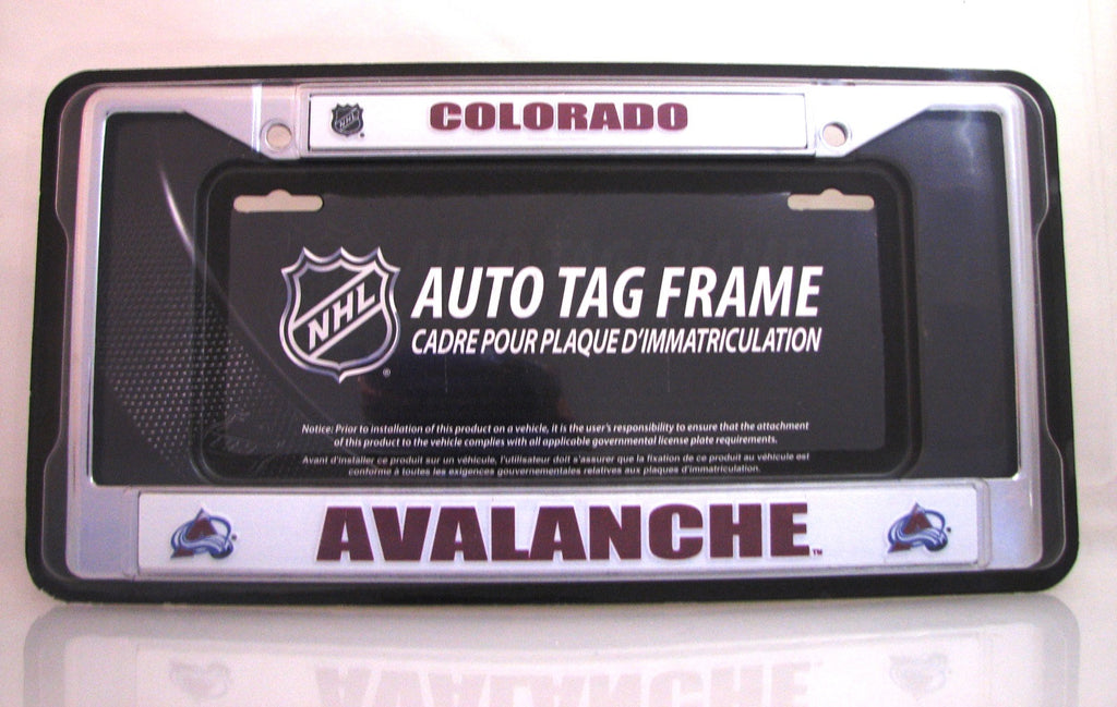 Colorado Avalanche 6"x12" Chrome License Plate Frame