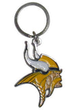 Minnesota Vikings Chrome Logo Cut Keychain