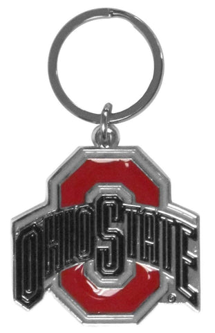 Ohio State Buckeyes Chrome Logo Cut Keychain