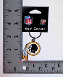 Washington Redskins Chrome Logo Cut Keychain