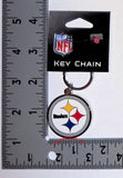 Pittsburgh Steelers Chrome Logo Cut Keychain