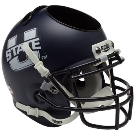 Utah State Aggies Schutt Mini Helmet Desk Caddy - Alternate 1