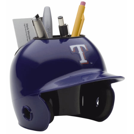 Texas Rangers Schutt Mini Helmet Desk Caddy