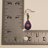 Chicago Cubs Tear Drop Earrings