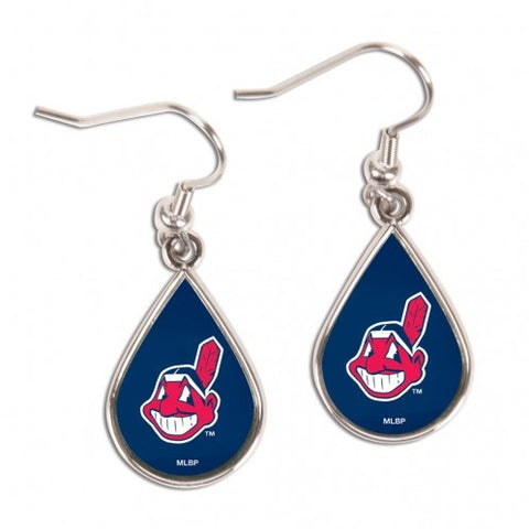 Cleveland Indians Chief Wahoo Tear Drop Earrings