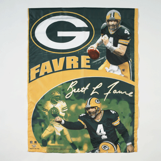 Green Bay Packers Brett Favre 27"x37" Banner