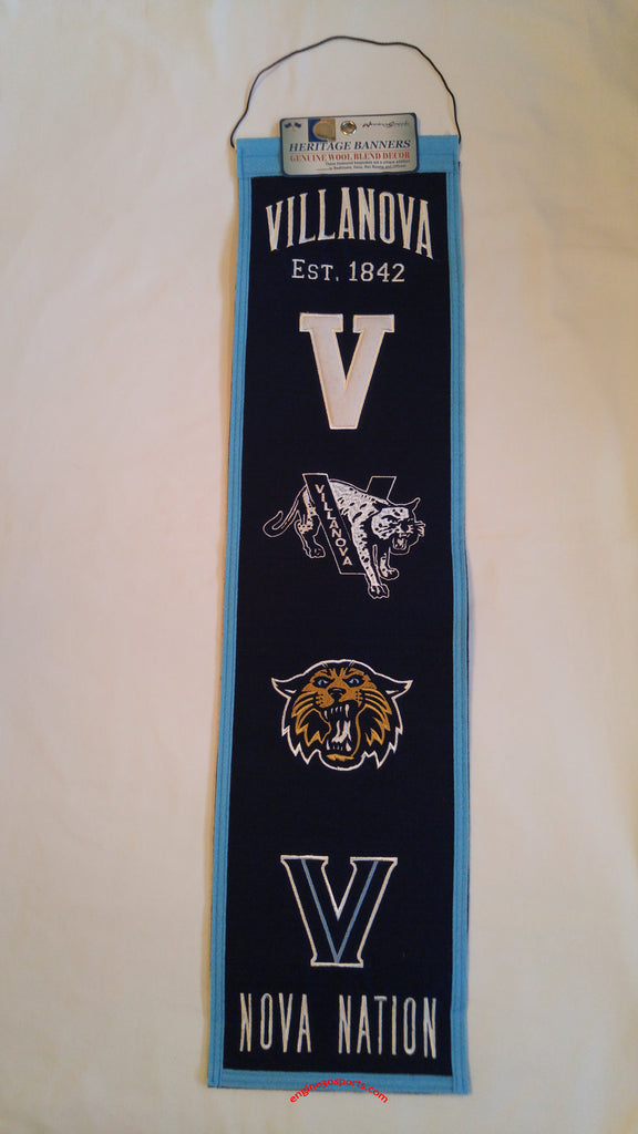 Villanova Wildcats 8"x32" Wool Heritage Banner