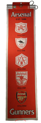 Arsenal FC 8"x32" Wool Heritage Banner
