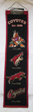 Arizona Coyotes 8"x32" Wool Heritage Banner